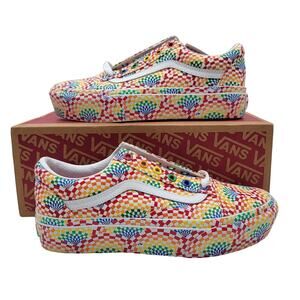 Vans Old Skool Platform Pride Rainbow Multi US 5 Men 6.5 Women New Box